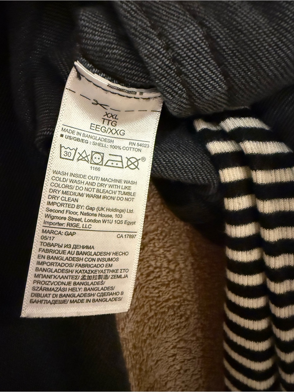 Gap Women’s Black Distressed Moto Jacket with Belt - Picture 12 of 12